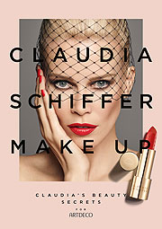 „Claudia Schiffer Make Up – Claudia’s Beauty Secrets for ARTDECO“: die exklusive und luxuriöse Kosmetiklinie von ARTDECO  gemeinsam mit Topmodell Claudia Schiffer ist ab Sept. 2017 bei ausgesuchten ARTDECO-Händlern erhältlich 